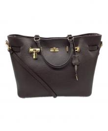 Milos（ミロス）の古着「レザーバッグ」｜ブラウン