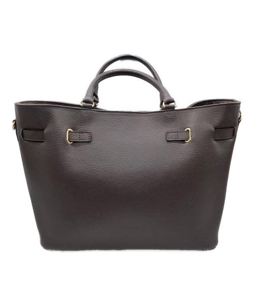 Milos（ミロス）Milos (ミロス) レザーバッグ ブラウンの古着・服飾アイテム