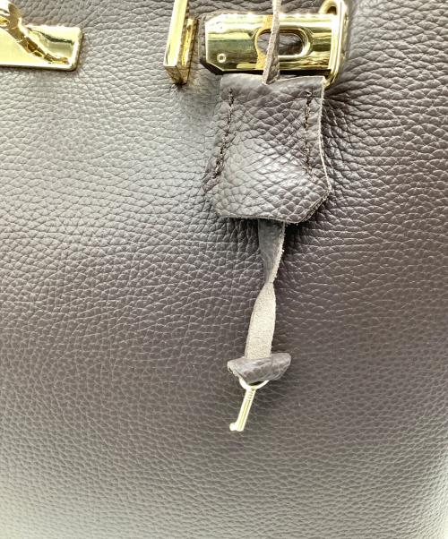 Milos（ミロス）Milos (ミロス) レザーバッグ ブラウンの古着・服飾アイテム