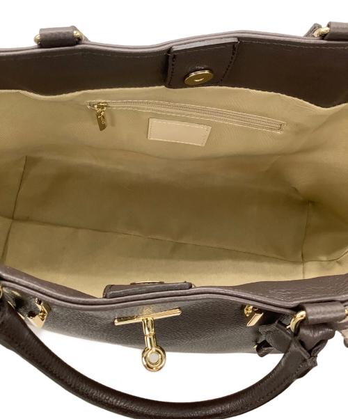 Milos（ミロス）Milos (ミロス) レザーバッグ ブラウンの古着・服飾アイテム