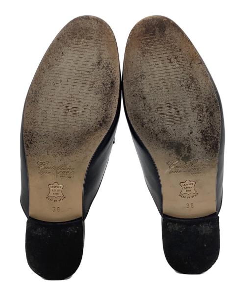 castellano（カステラーノ）castellano (カステラーノ) タッセルミュールCASTELLANOブラック ブラック サイズ:SIZE 24cmの古着・服飾アイテム