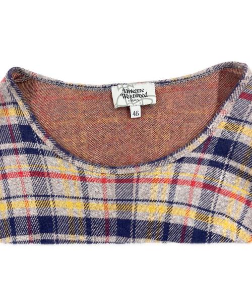 Vivienne Westwood man（ヴィヴィアン ウェストウッド マン）Vivienne Westwood man (ヴィヴィアン ウェストウッド マン) 長袖カットソー ネイビー サイズ:46の古着・服飾アイテム