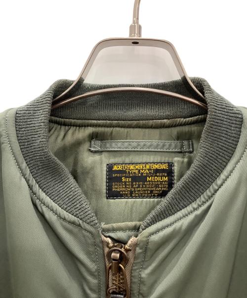 PHERROW’S（フェローズ）PHERROW’S (フェローズ) MA-1ジャケット カーキ サイズ:Mediumの古着・服飾アイテム