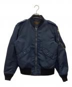 HOUSTONヒューストン）の古着「L-A2ジャケット」｜ネイビー