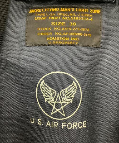 HOUSTON（ヒューストン）HOUSTON (ヒューストン) L-A2ジャケット ネイビー サイズ:38の古着・服飾アイテム