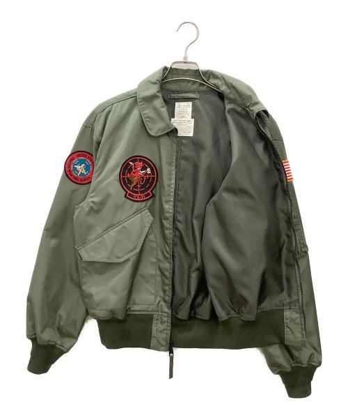 HOUSTON（ヒューストン）HOUSTON (ヒューストン) CWU-36Pフライトジャケット カーキ サイズ:LARGEの古着・服飾アイテム