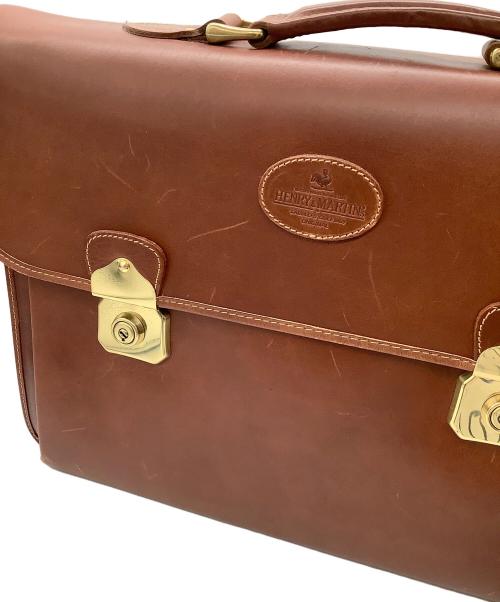 HENRY&MARTIN'S（ヘンリーアンドマーチンズ）HENRY&MARTIN'S (ヘンリーアンドマーチンズ) ダレスバッグ ブラウンの古着・服飾アイテム