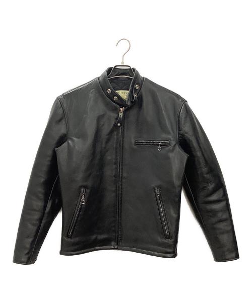 Schott（ショット）Schott (ショット) シングルライダースジャケット ブラック サイズ:38の古着・服飾アイテム