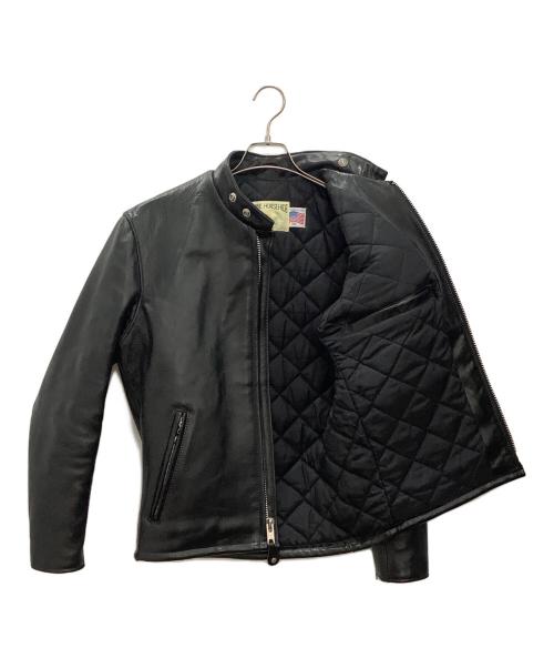 Schott（ショット）Schott (ショット) シングルライダースジャケット ブラック サイズ:38の古着・服飾アイテム