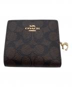 COACHコーチ）の古着「2つ折り財布COACHC3309ブラウン」｜ブラウン