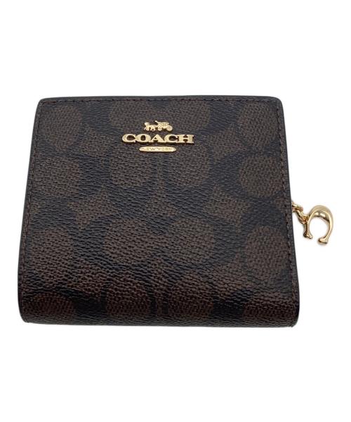COACH（コーチ）COACH (コーチ) 2つ折り財布COACHC3309ブラウン ブラウンの古着・服飾アイテム