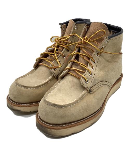 RED WING（レッドウィング）RED WING (レッドウィング) 6インチクラシックモックブーツRED WINGベージュソール減り有 ベージュ サイズ:SIZE 25cmの古着・服飾アイテム