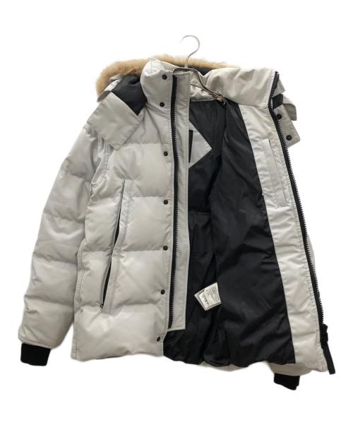 CANADA GOOSE（カナダグース）CANADA GOOSE (カナダグース) ダウンジャケット　CANADA GOOSE　ホワイト　3808MB　@ Π　襟・袖口ヨゴレ有 ホワイト サイズ:SIZE XSの古着・服飾アイテム