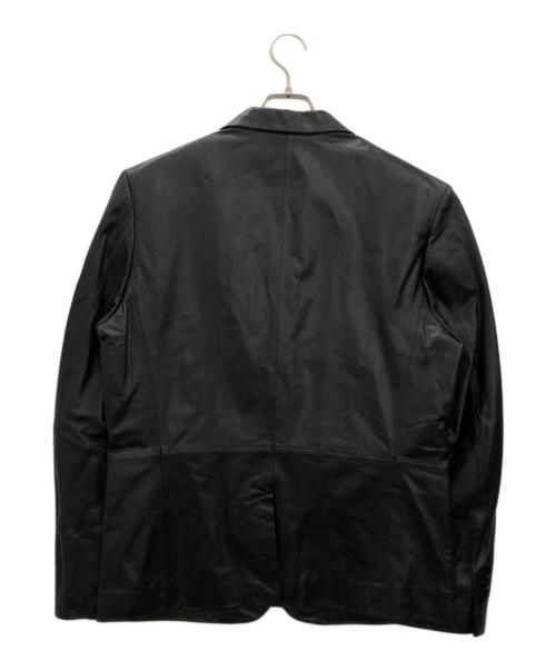 safari HOMME（サファリオム）safari HOMME (サファリオム) ラムレザージャケット ブラック サイズ:Mの古着・服飾アイテム