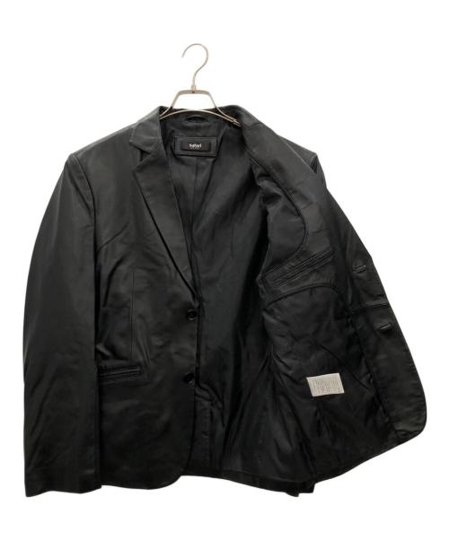 safari HOMME（サファリオム）safari HOMME (サファリオム) ラムレザージャケット ブラック サイズ:Mの古着・服飾アイテム