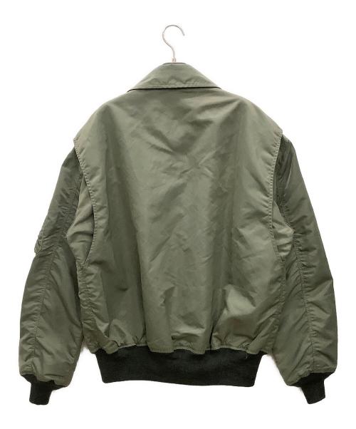 TRADE MARK GOLD（トレードマークゴールド）TRADE MARK GOLD (トレードマークゴールド) フライトジャケット オリーブ サイズ:Lの古着・服飾アイテム