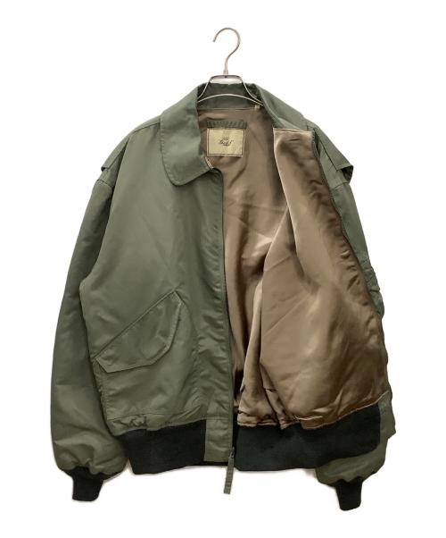 TRADE MARK GOLD（トレードマークゴールド）TRADE MARK GOLD (トレードマークゴールド) フライトジャケット オリーブ サイズ:Lの古着・服飾アイテム