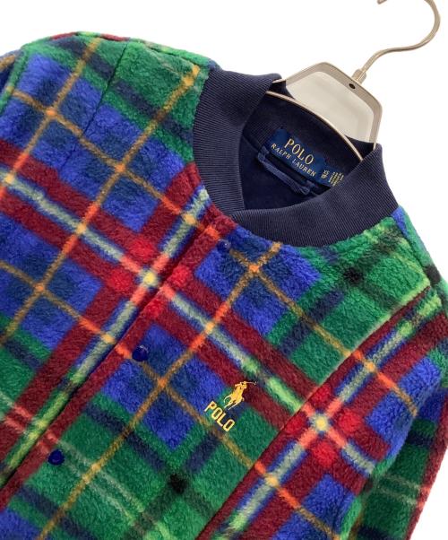 POLO RALPH LAUREN（ポロ・ラルフローレン）POLO RALPH LAUREN (ポロ・ラルフローレン) ボアブルゾン マルチカラー サイズ:XSの古着・服飾アイテム