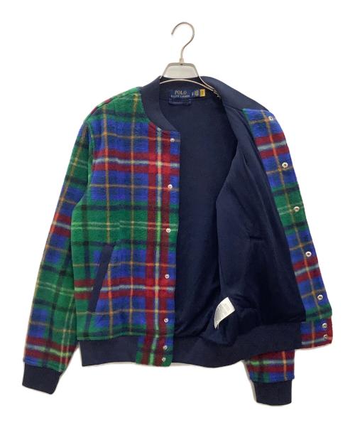 POLO RALPH LAUREN（ポロ・ラルフローレン）POLO RALPH LAUREN (ポロ・ラルフローレン) ボアブルゾン マルチカラー サイズ:XSの古着・服飾アイテム