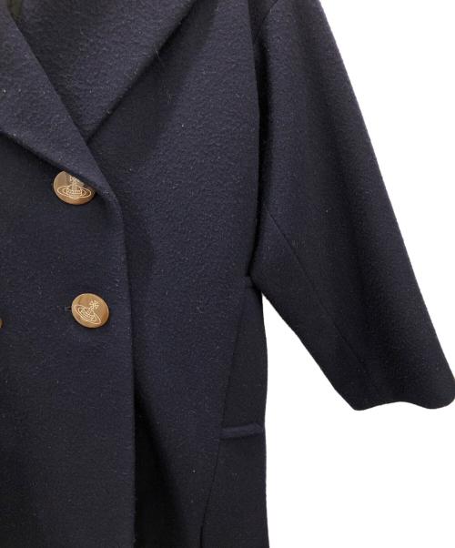 Vivienne Westwood RED LABEL（ヴィヴィアンウエストウッドレッドレーベル）Vivienne Westwood RED LABEL (ヴィヴィアンウエストウッドレッドレーベル) ウールコート ネイビー サイズ:2の古着・服飾アイテム