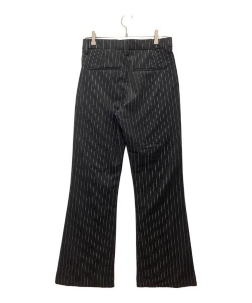 Jaded London（ジェイデッドロンドン）Jaded London (ジェイデッドロンドン) Black Pinstripe Stacked Bootcut Suit Pants ブラック サイズ:W:28の古着・服飾アイテム