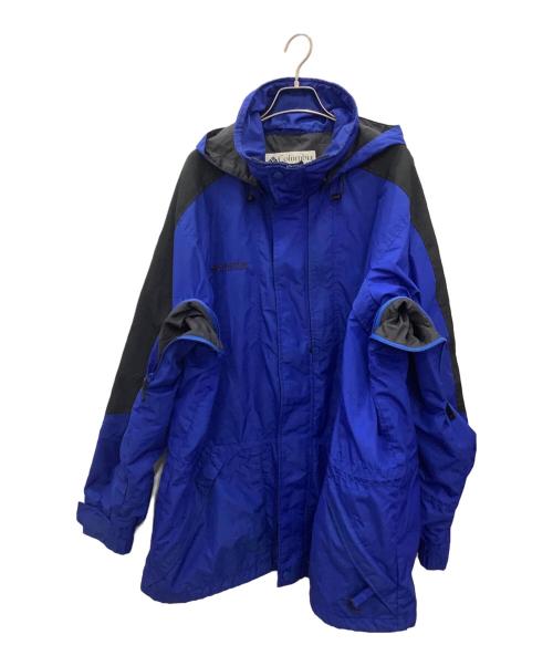 Columbia（コロンビア）Columbia (コロンビア) マウンテンジャケット ブラック×ブルー サイズ:Lの古着・服飾アイテム