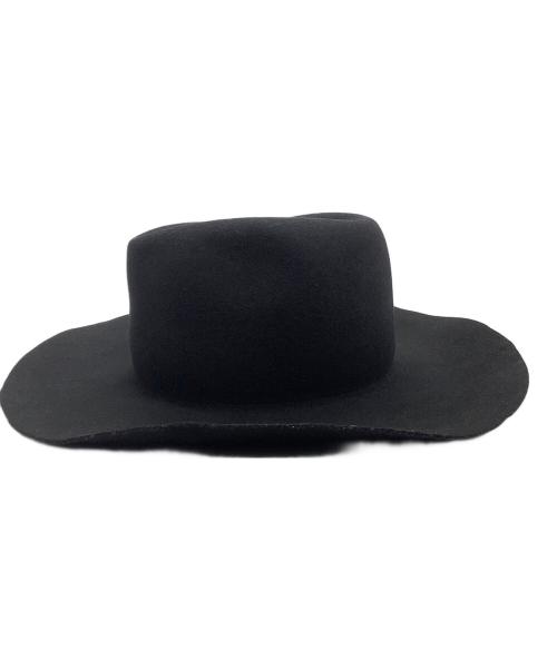 kijima takayuki（キジマタカユキ）kijima takayuki (キジマタカユキ) ロングブリムウールハット　KIJIMA TAKAYUKI　ブラック ブラックの古着・服飾アイテム