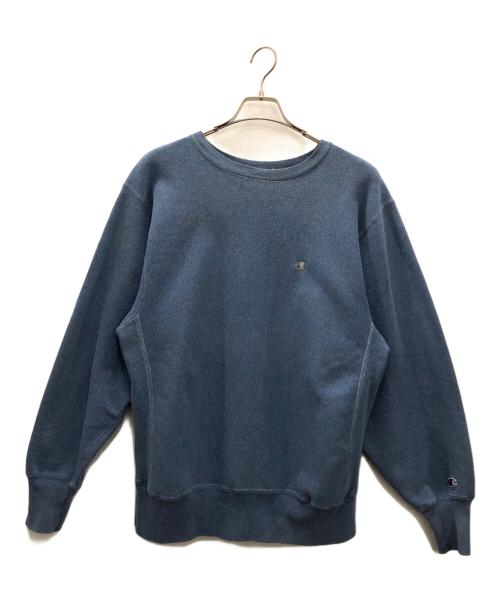 Champion REVERSE WEAVE（チャンピオン リバース ウィーブ）Champion REVERSE WEAVE (チャンピオン リバース ウィーブ) スウェット ブルー サイズ:Ｌの古着・服飾アイテム