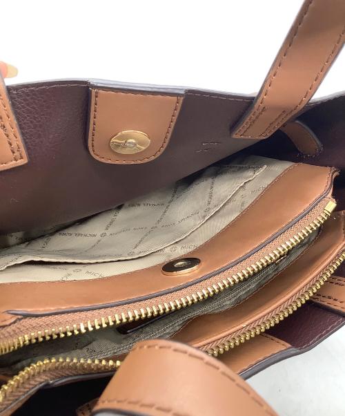 MICHAEL KORS（マイケル・コース）MICHAEL KORS (マイケル・コース) 2WAYバッグ　MICHAEL KORS　ブラウン ブラウンの古着・服飾アイテム