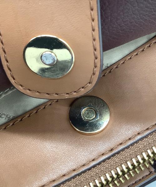 MICHAEL KORS（マイケル・コース）MICHAEL KORS (マイケル・コース) 2WAYバッグ　MICHAEL KORS　ブラウン ブラウンの古着・服飾アイテム