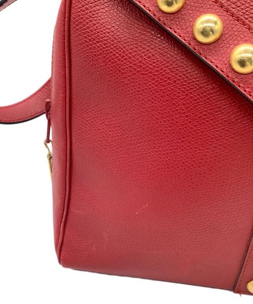 Yves Saint Laurent（イヴサンローラン）Yves Saint Laurent (イヴサンローラン) Yスタッズサッチェル　Yves Saint Laurent　レッド レッドの古着・服飾アイテム