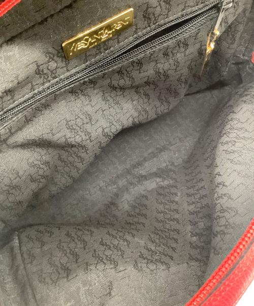 Yves Saint Laurent（イヴサンローラン）Yves Saint Laurent (イヴサンローラン) Yスタッズサッチェル　Yves Saint Laurent　レッド レッドの古着・服飾アイテム