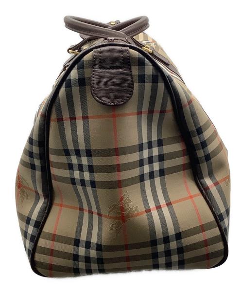 BURBERRY（バーバリー）BURBERRY (バーバリー) ボストンバッグ　BURBERRY　ベージュ　ノバチェック ベージュの古着・服飾アイテム