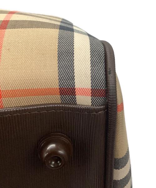 BURBERRY（バーバリー）BURBERRY (バーバリー) ボストンバッグ　BURBERRY　ベージュ　ノバチェック ベージュの古着・服飾アイテム