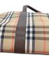 中古・古着 BURBERRY (バーバリー) ボストンバッグ　BURBERRY　ベージュ　ノバチェック ベージュ：18000円