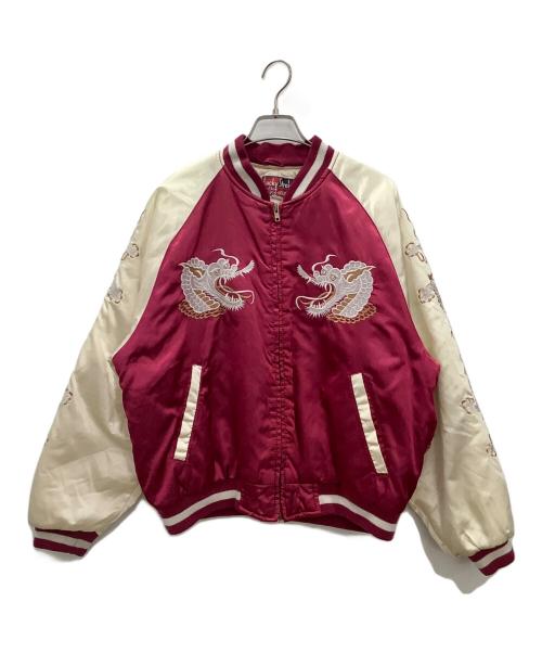 HOUSTON（ヒューストン）HOUSTON (ヒューストン) スカジャン レッド サイズ:Lの古着・服飾アイテム