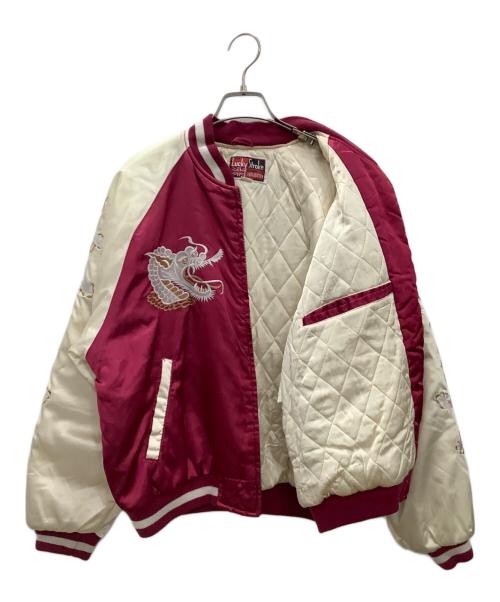 HOUSTON（ヒューストン）HOUSTON (ヒューストン) スカジャン レッド サイズ:Lの古着・服飾アイテム