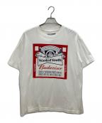 WASTED YOUTH×BUDWEISERウェイステッドユース×バドワイザー）の古着「半袖カットソー」｜ホワイト