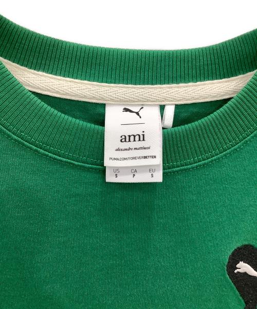 PUMA（プーマ）PUMA (プーマ) M PUMA X AMI GRAPHIC TEE　AMI Alexandre Mattiussi グリーン サイズ:Sの古着・服飾アイテム