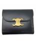 CELINE（セリーヌ）の古着「トリオンフ スモールフラップウォレット」｜ブラック