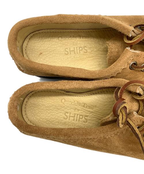 QUODDY TRAIL（クオッディ トレイル）QUODDY TRAIL (クオッディ トレイル) デッキシューズquoddy trailベージュSIZE 7 1/2SHIPS別注 ベージュ サイズ:SIZE 7 1/2の古着・服飾アイテム