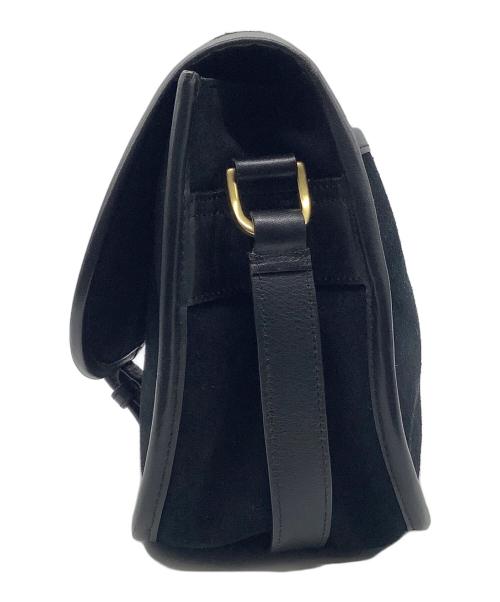 POLPETTA（ポルペッタ）POLPETTA (ポルペッタ) ショルダーバッグ　POLPETTA　オイルドスエード ショルダー バッグ　ブラック ブラックの古着・服飾アイテム