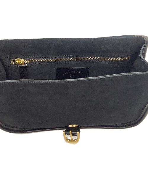 POLPETTA（ポルペッタ）POLPETTA (ポルペッタ) ショルダーバッグ　POLPETTA　オイルドスエード ショルダー バッグ　ブラック ブラックの古着・服飾アイテム