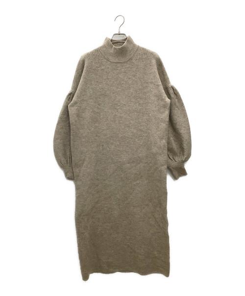 CLANE（クラネ）CLANE (クラネ) ニットワンピース ベージュ サイズ:2の古着・服飾アイテム