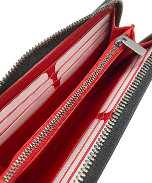 Christian Louboutin（クリスチャン・ルブタン）Christian Louboutin (クリスチャン・ルブタン) 長財布　Christian Louboutin　ラウンドファスナー　ブラック　スタッズ欠品有 ブラックの古着・服飾アイテム