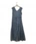 FRAY ID (フレイ アイディー) フリンジジャガードカシュクールワンピース　FRAY ID ブルー サイズ:SIZE 0：9000円
