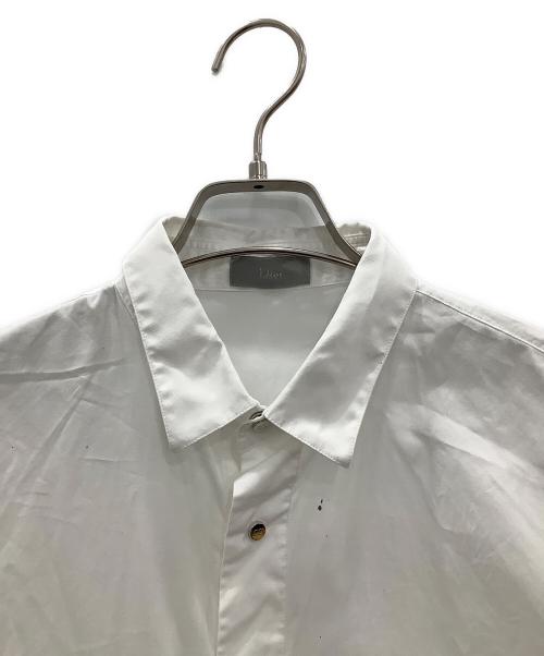 Dior（ディオール）Dior (ディオール) 長袖シャツ　DIOR　ホワイト　ヨゴレ有 ホワイト サイズ:SIZE 39の古着・服飾アイテム