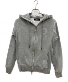 1PIU1UGUALE3 RELAX（ウノピゥウノウグァーレトレ リラックス）の古着「ジップパーカー　1piu1uguale3 relax　メンズ　グレー　」｜グレー