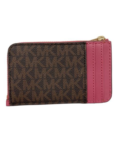 MICHAEL KORS（マイケル・コース）MICHAEL KORS (マイケル・コース) コインケース ブラウン×ピンクの古着・服飾アイテム