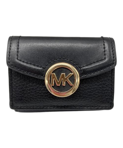 MICHAEL KORS（マイケル・コース）MICHAEL KORS (マイケル・コース) 3つ折り財布 ブラックの古着・服飾アイテム